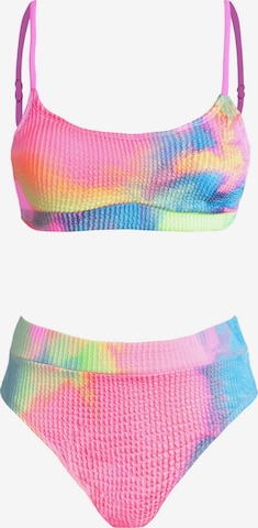 Cupshe Bikini 'Tie-dye High-waist' in Pink: Vorderseite