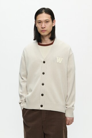 DOUBLE A Strickjacke 'Tay' in Beige: Vorderseite