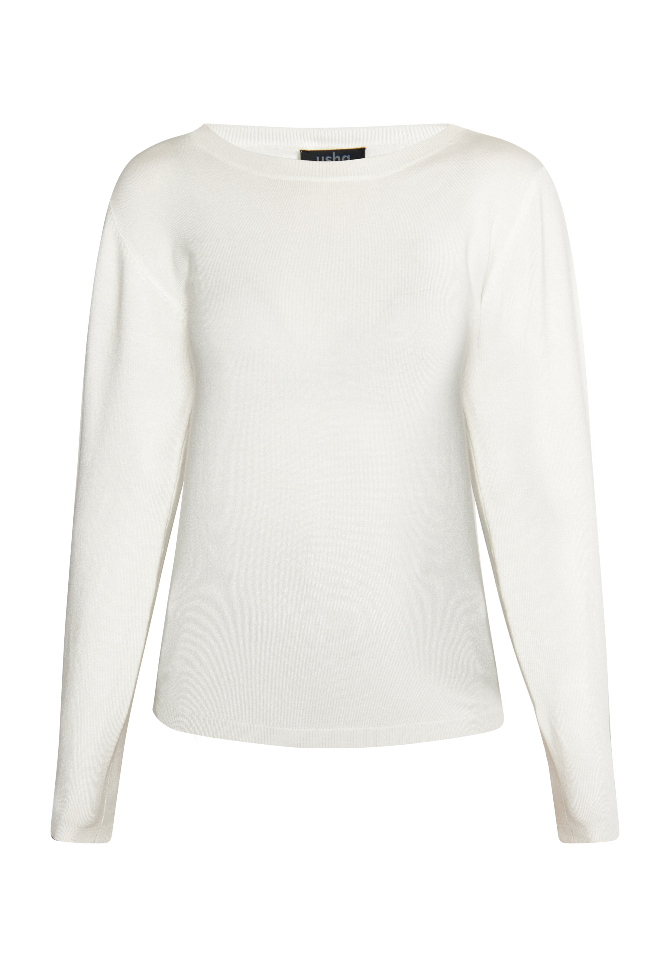 Pull-over 'Nowles' usha BLACK LABEL en blanc : devant