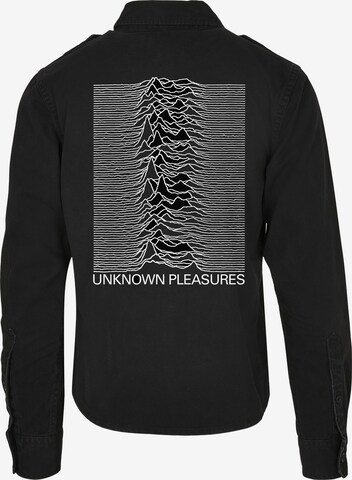 Comfort Fit Cămașă 'Joy Division Up' de la Merchcode pe negru