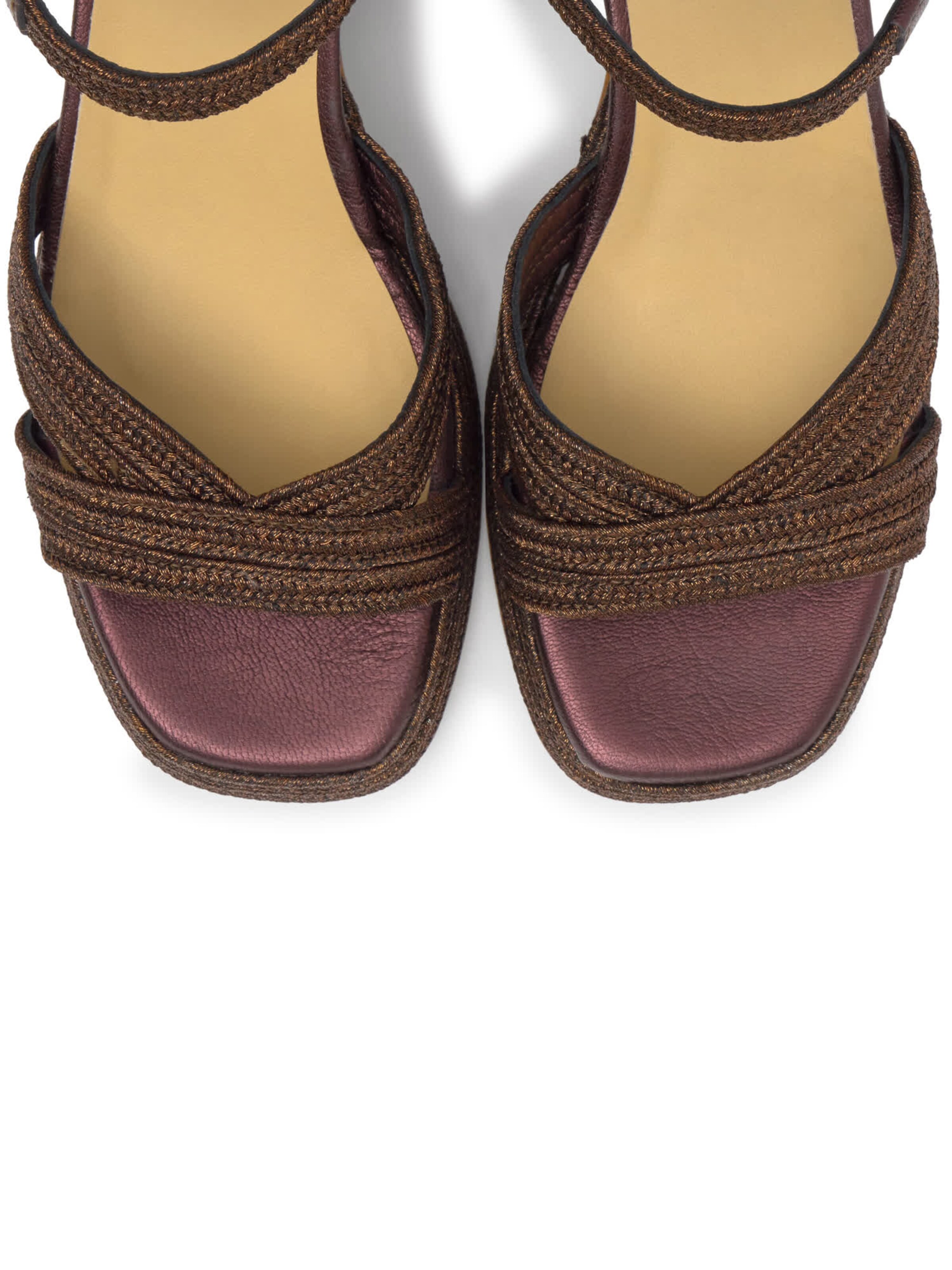 Castañer Hochhackige Sandalen ' VALLITA ' in Braun