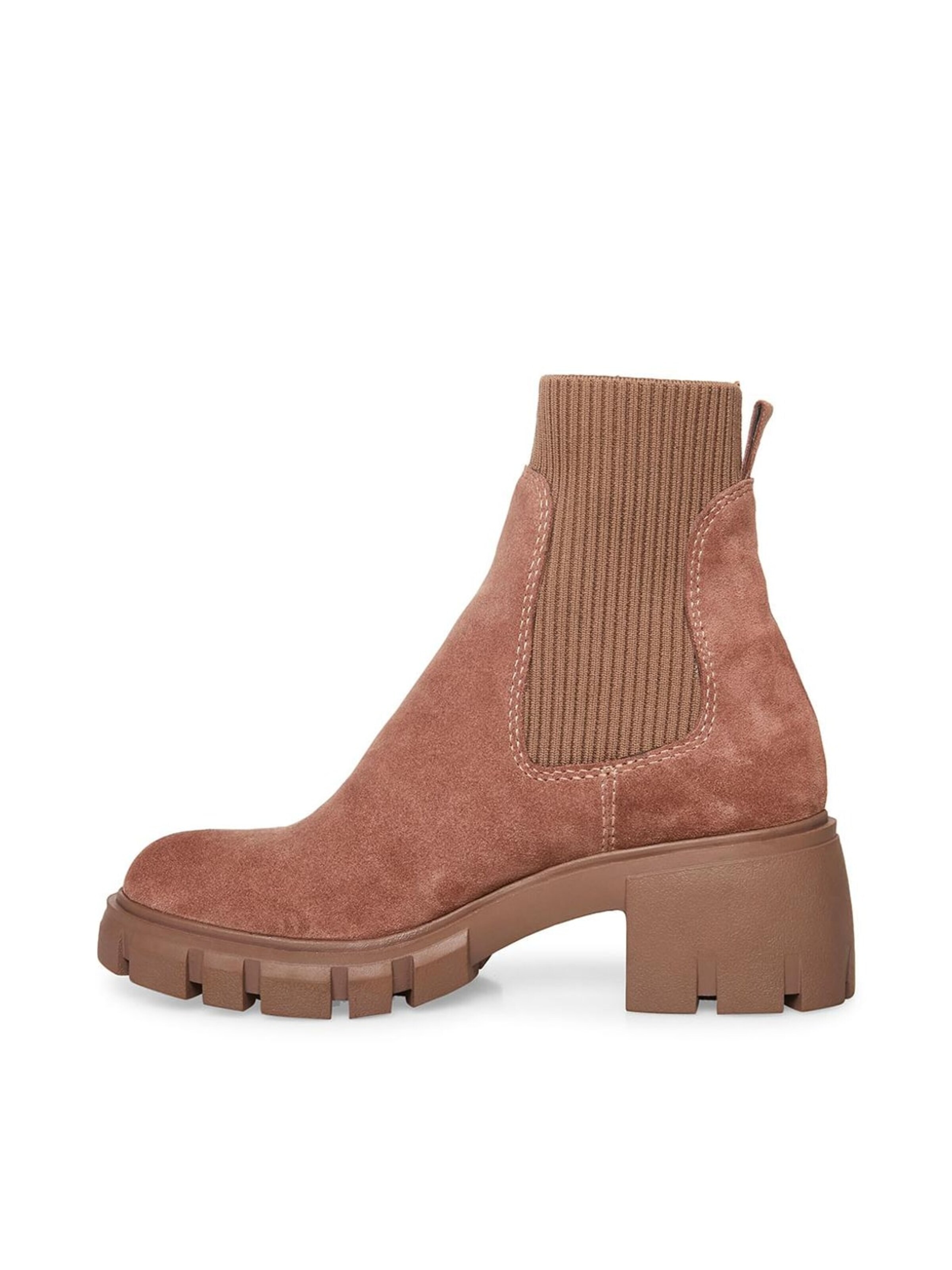 STEVE MADDEN Kozaki 'Womens Hutch Taupe Suede Ankle Boots' w kolorze brązowy