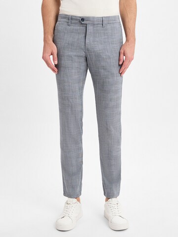 Finshley & Harding Regular Chino Pants 'Dylan' in Blue: front