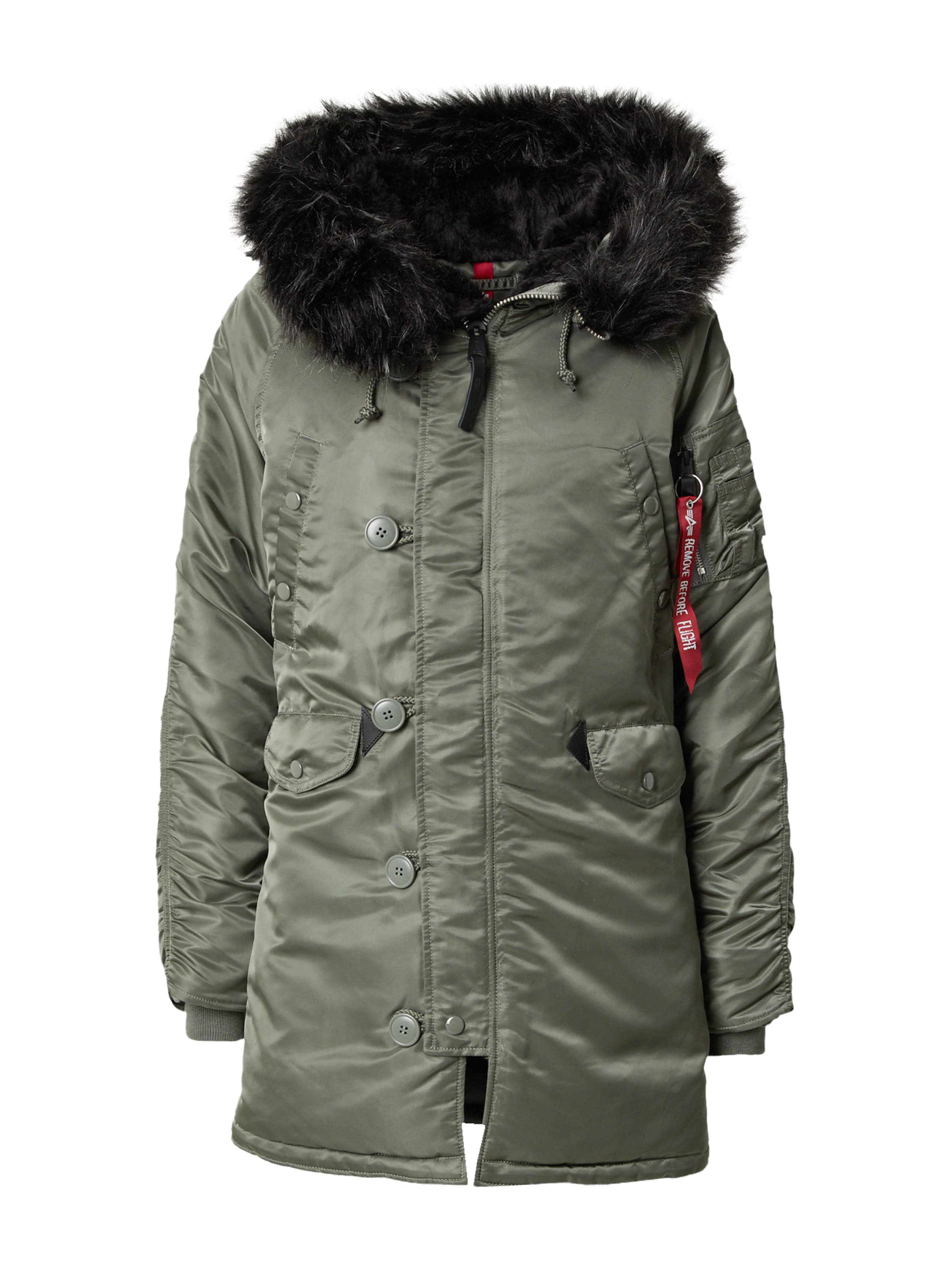 ALPHA INDUSTRIES Winter jacket in Green: front