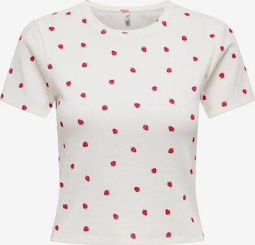 ONLY Футболка 'ONLFENJA' в Белый: спереди