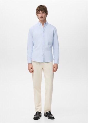 MANGO MAN Regular fit Button Up Shirt 'Kodak' in Blue
