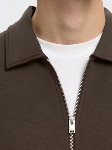 SELECTED Cardigan 'SLHManuel' i brun