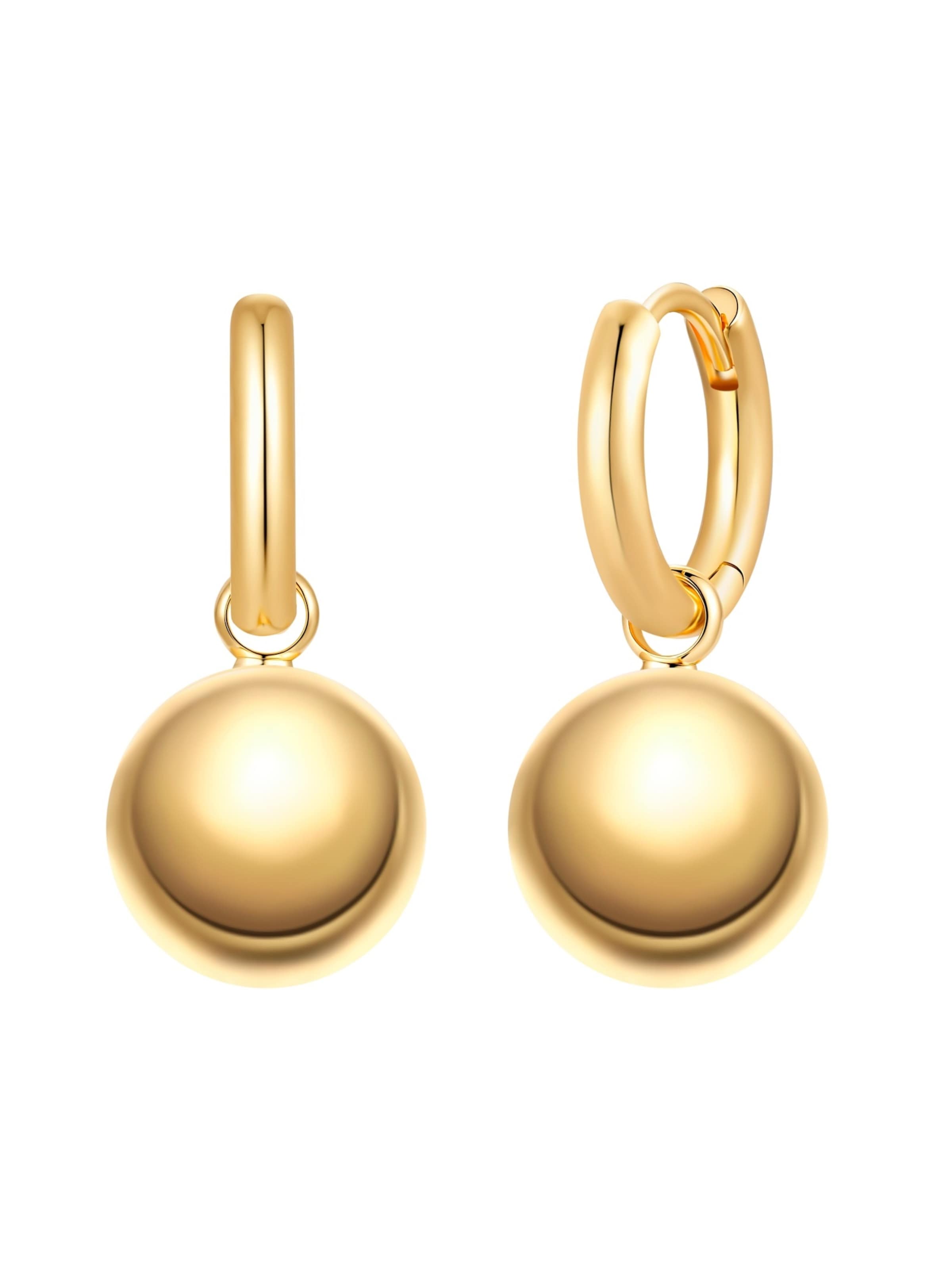 Orecchini di Lulu & Jane in oro: frontale