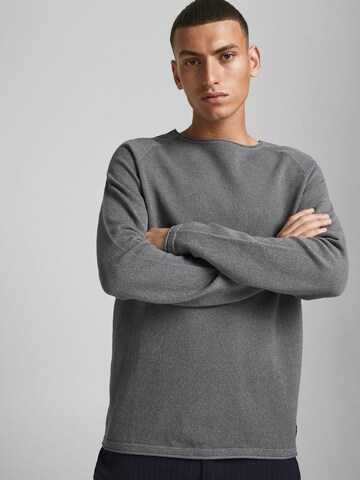 JACK & JONES Regular Fit Pullover 'Hill' in Grau