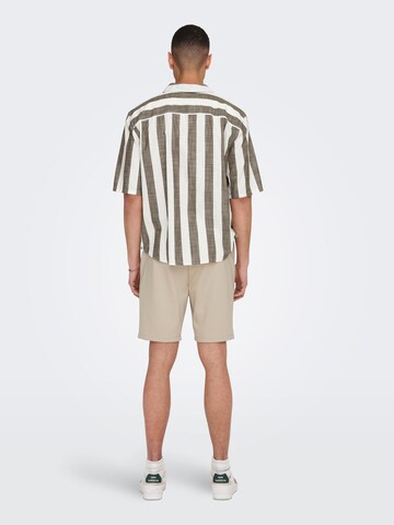 Comfort fit Camicia 'Tes' di Only & Sons in marrone