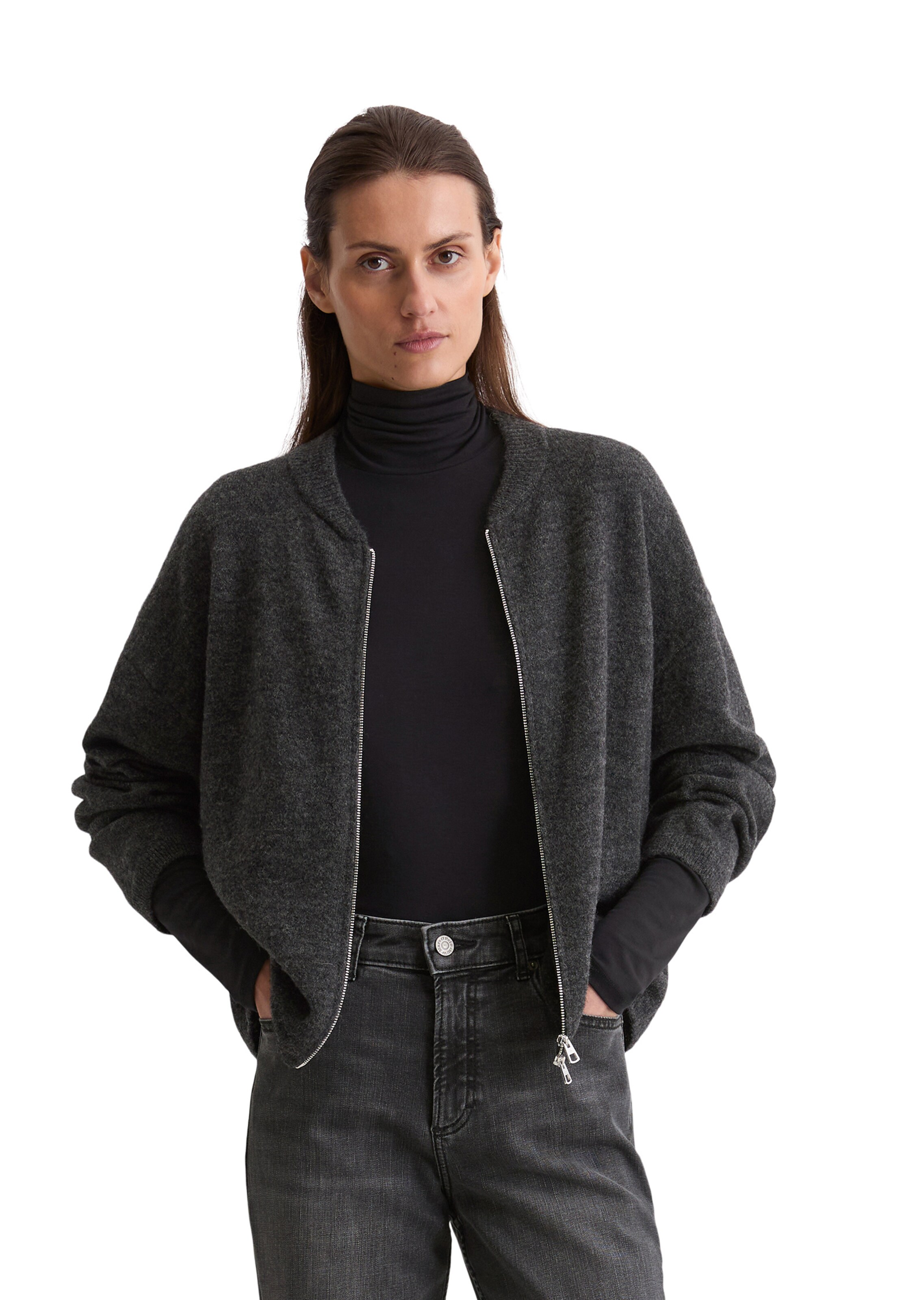 Cardigan Marc O'Polo en gris : devant