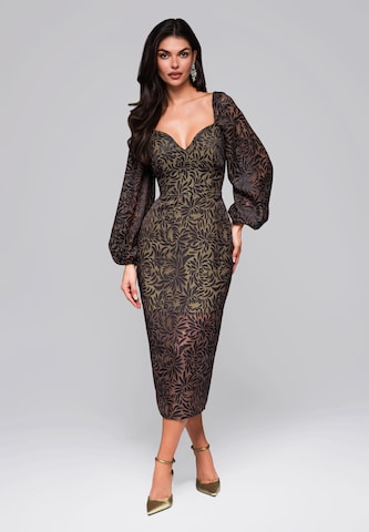 Ombre Avondjurk in Groen: voorkant