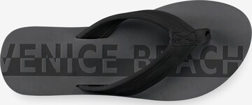 VENICE BEACH T-Bar Sandals in Black