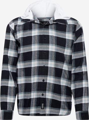 HOLLISTER Regular fit Button Up Shirt in Black: front