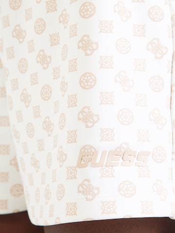 GUESS Regular Workout Pants 'AGGIE' in White