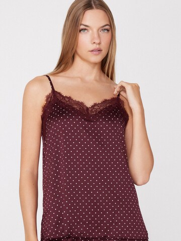 Tezenis Pajama Shirt in Red: front