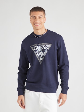 GUESS - Sudadera en azul: frente
