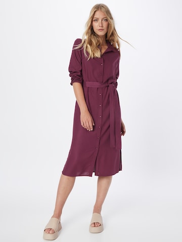 PIECES Shirt Dress 'Cammie' in Purple