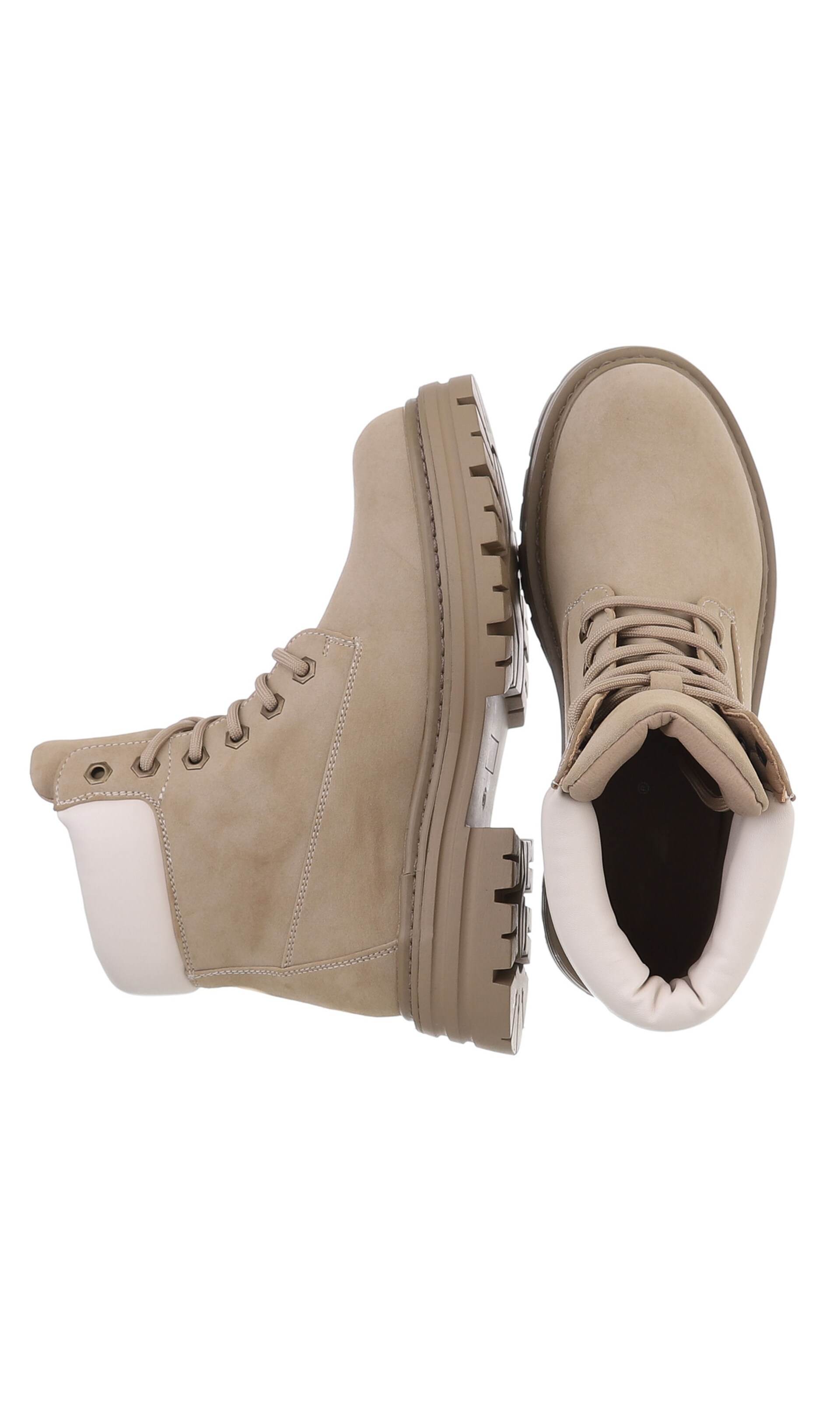 Ital-Design Schnürstiefelette in Braun