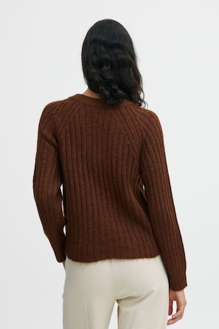 b.young Knit Cardigan '20810481' in Brown