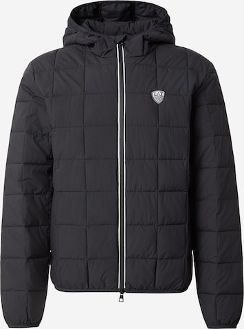 juoda EA7 Emporio Armani Demisezoninė striukė: priekis
