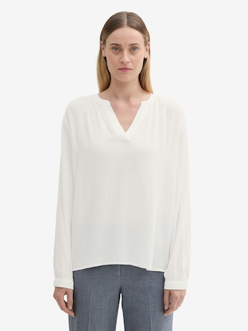 TOM TAILOR Blouse in Wit: voorkant