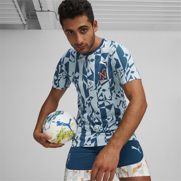 PUMA - Camisa funcionais em azul: frente