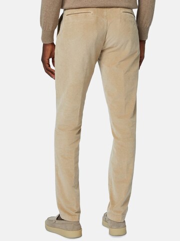 Boggi Milano Slim fit Trousers with creases in Beige