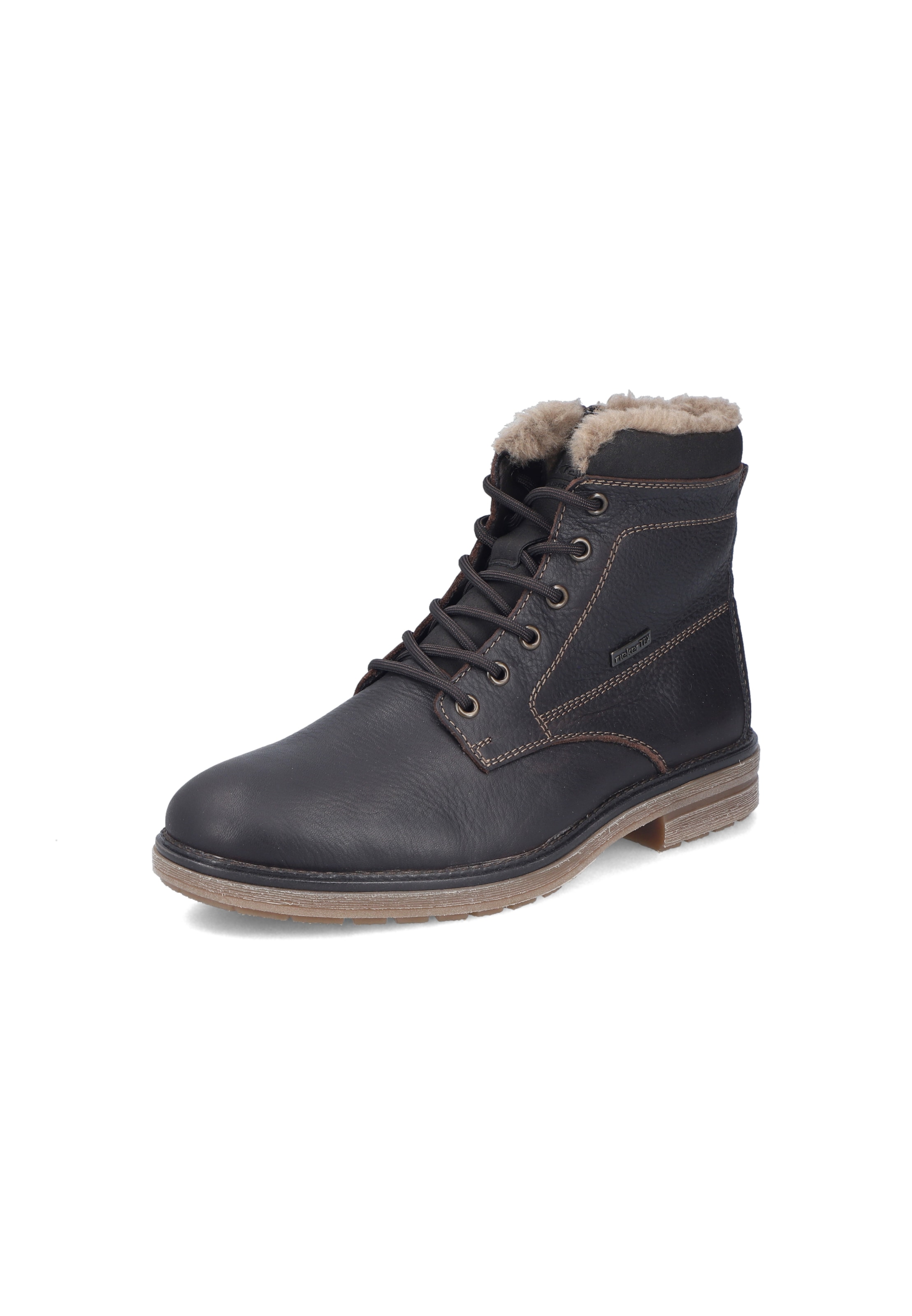 Bottes à lacets Rieker en marron : devant