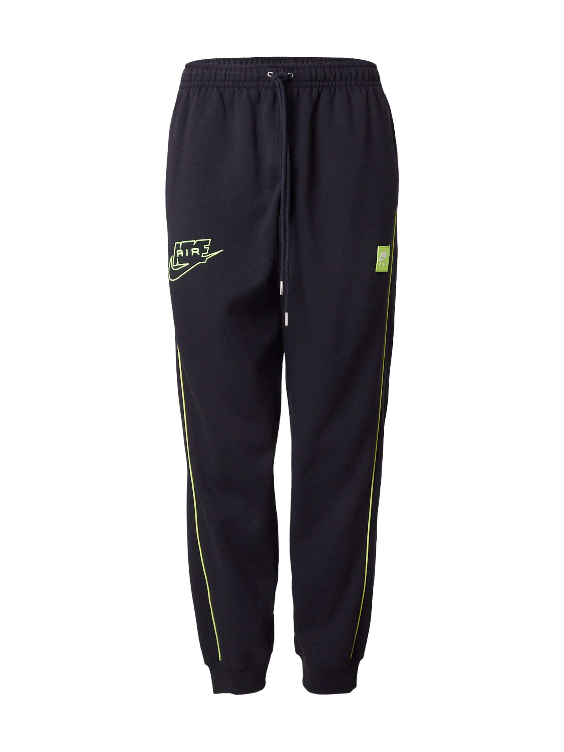Nike Sportswear Štandardný strih Nohavice 'AIR' - Čierna: predná strana