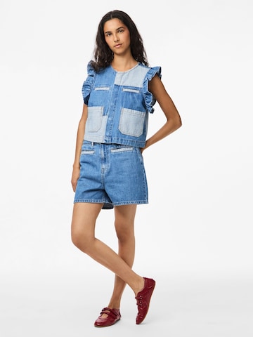 Camicia da donna 'PCFie' di PIECES in blu