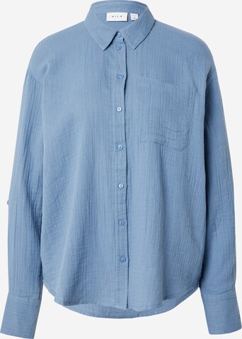 VILA Blouse 'LANIA' in Blauw: voorkant