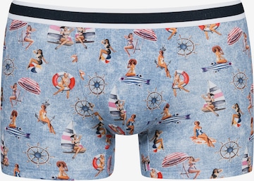 Mey Boxer shorts 'Pin Up Girls' in Blue: front