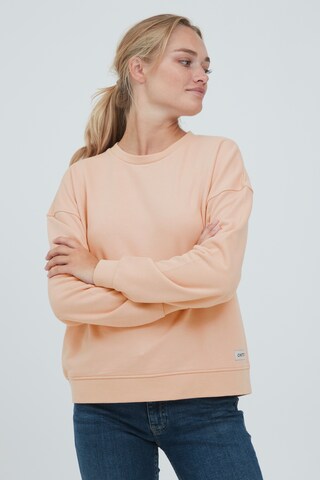 Sweat-shirt 'GRYNET' Oxmo en rose : devant