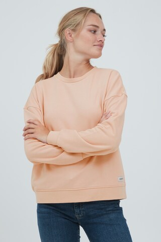 Oxmo Sweatshirt 'GRYNET' in Roze: voorkant