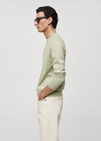 MANGO MAN Sweater 'Ten' in Green