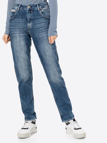 Herrlicher Slimfit Jeans in Blauw: voorkant