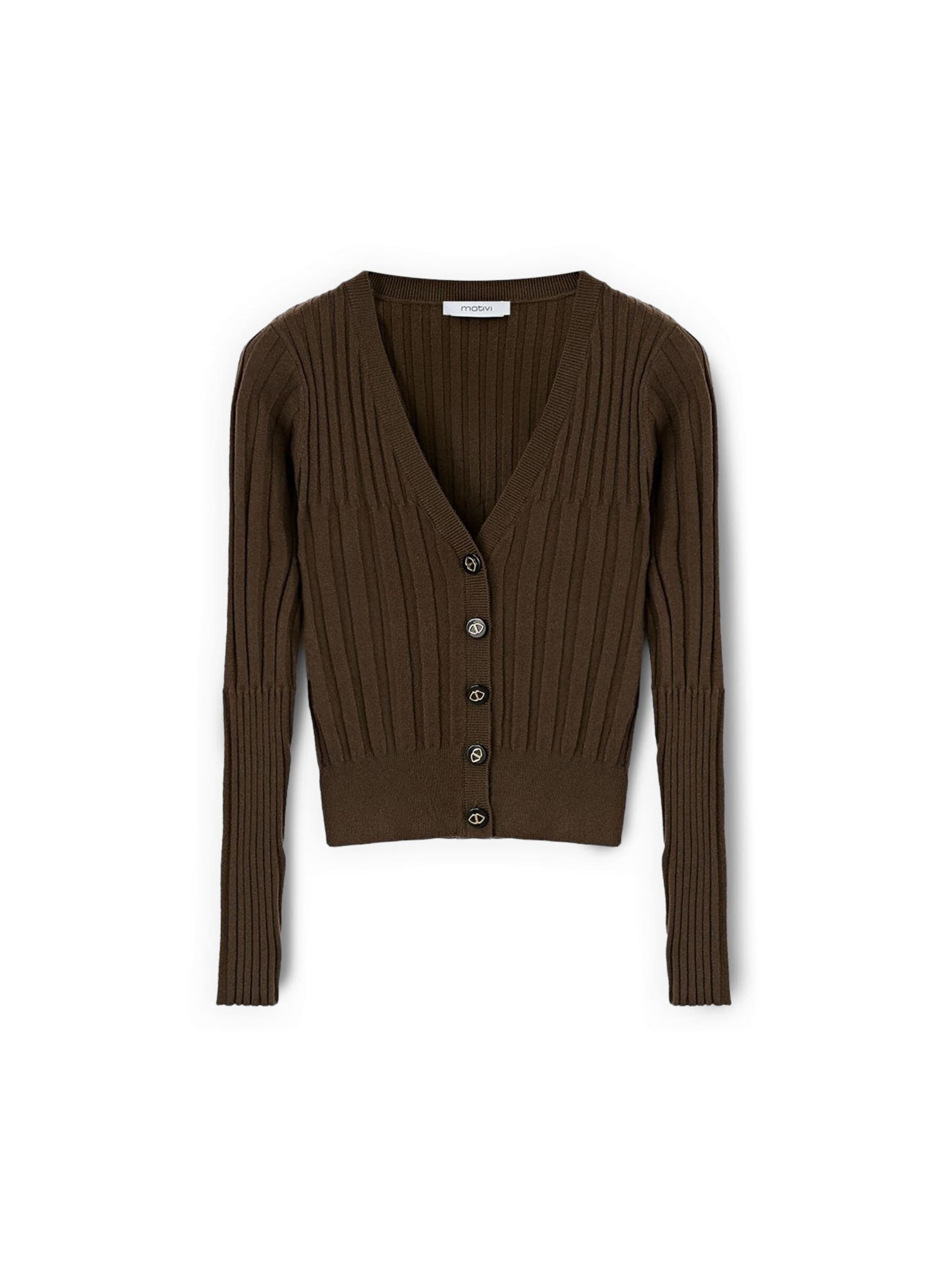 Cardigan MOTIVI en vert : devant