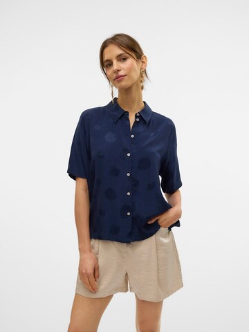 VERO MODA Blouse in Blauw: voorkant