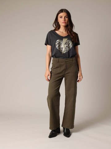 Deeluxe Flared Jeans 'LIZETTE' in Groen