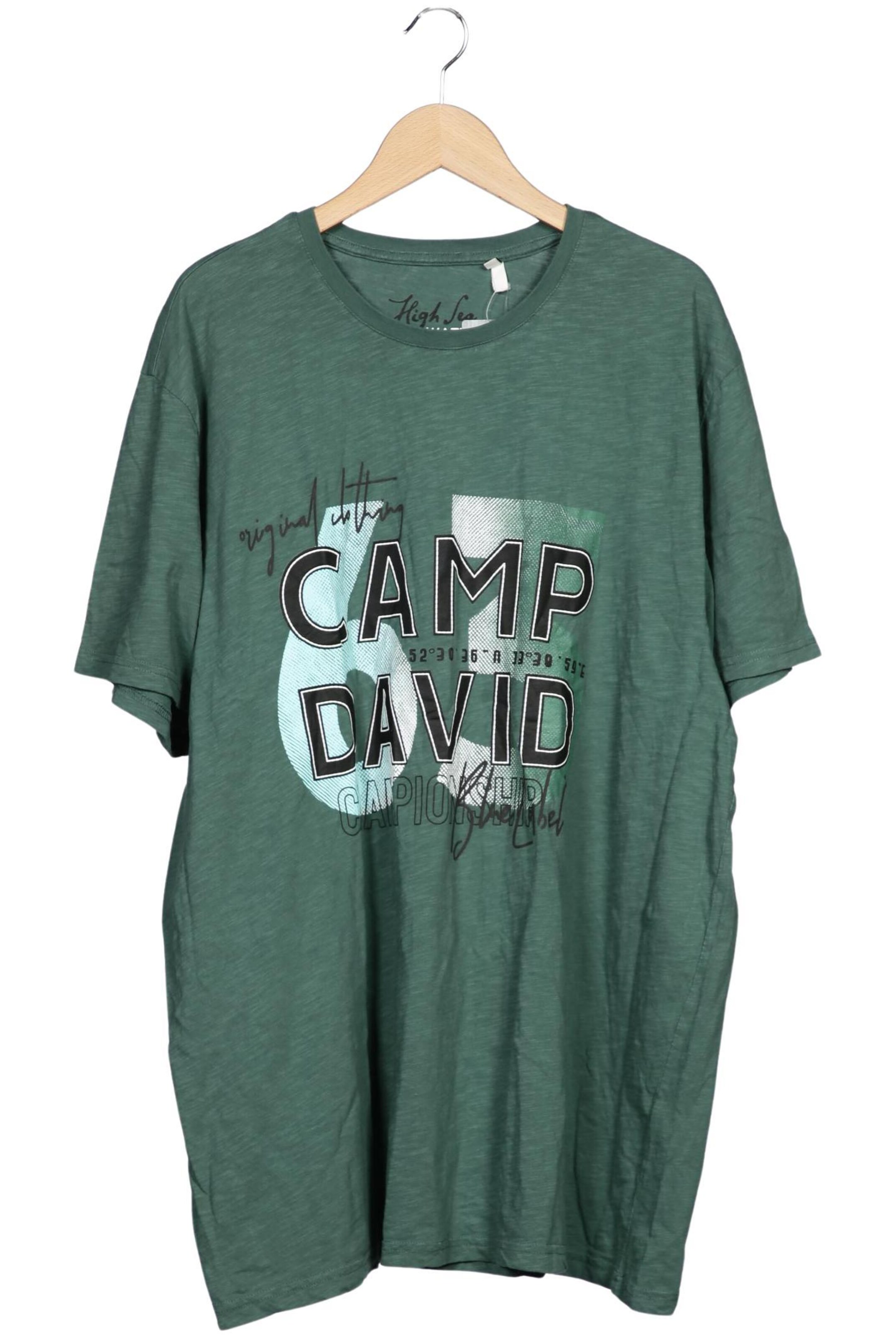 CAMP DAVID Shirt in 4XL in Green: front