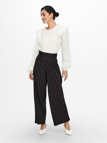 JDY Wide Leg Hose 'Geggo' in Schwarz