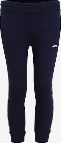 Tapered Pantaloni 'Lahnau' di FILA in blu: frontale