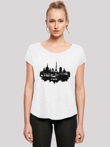 F4NT4STIC Shirt 'Cities Collection - Paris skyline' in White: front