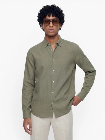 SELECTED Regular fit Ing 'SLMCLAY' - zöld: elől
