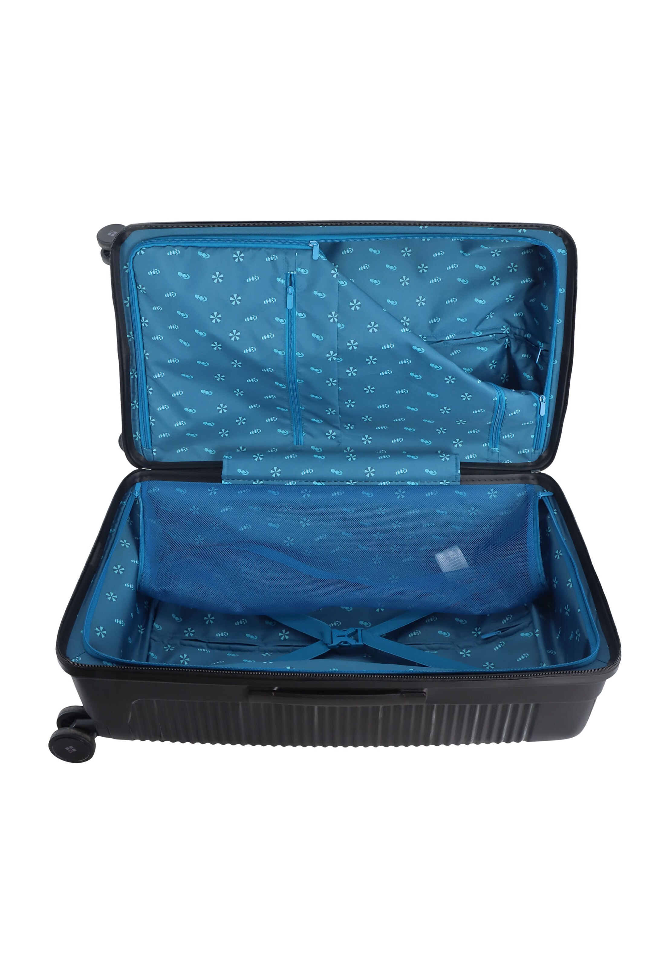 Saxoline Blue Suitcase 'Overly' in Black