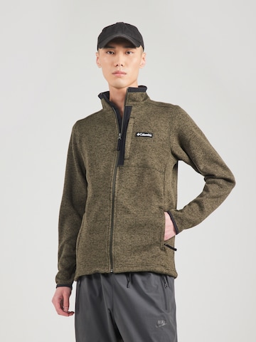 COLUMBIA Функциональная флисовая куртка 'Sweater Weather™' в Зеленый: спереди