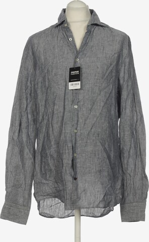 Tommy Hilfiger Tailored Button Up Shirt in L in Grey: front