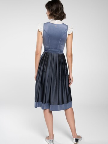 SPIETH & WENSKY Dirndl 'France' in Blauw