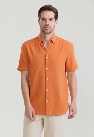 Felix Hardy Regular Fit Forretningsskjorte i orange: forside